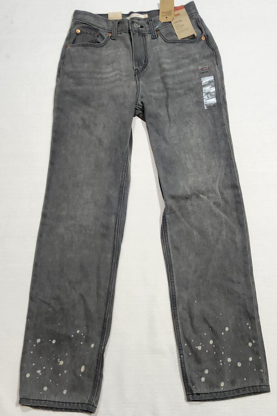 Levi's low pro straight jeans waist 28'' length 41'' bleached